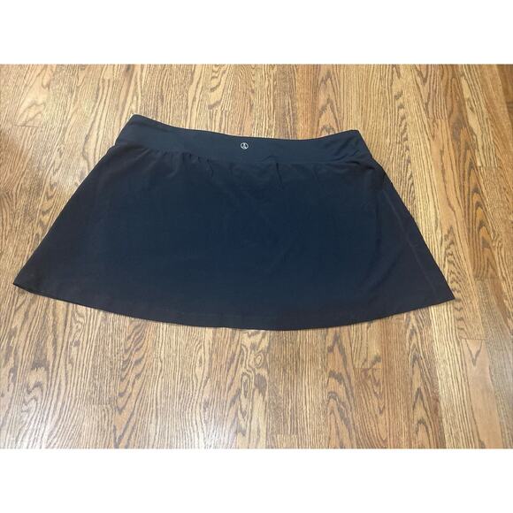 Lands End Womens Black Skort Built in Shorts Pull On Flat Front Pockets Size 3X‎ - Picture 7 of 8